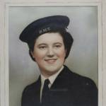 This photograph is me, Margaret Watson, or Margaret Irwin as I was then, in my Wrens uniform.
