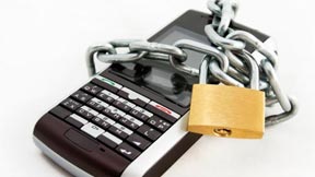 Smart phone in chains