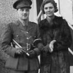 Christmas Leave in Edinburgh 1939, Alan from 142 OCTU Royal Engineers, No.1 Young Officers Class, Aldershot, Marjory from "The Craigs" Linlithgow.