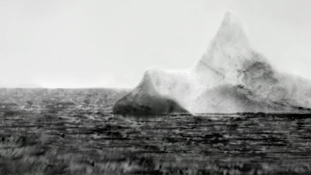 An iceberg close to the site of Titanic's sinking, 15 April 1912