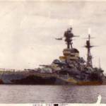 HMS Resolution in an unkown port 1941