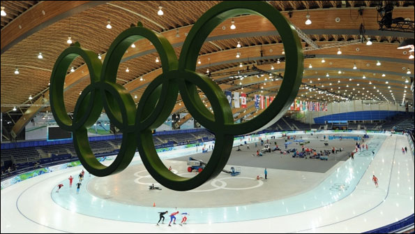 The Richmond Olympic Oval speed skating arena