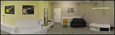 The referee's room at the County Ground....