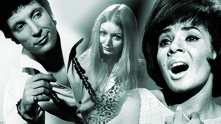 60's pop stars, Tom Jones and Shirley Bassey