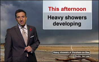 A new Saturday lunchtime weather bulletin, bringing a distinctly showery forecast!