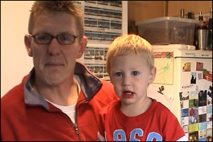 Gavin Allinson and son