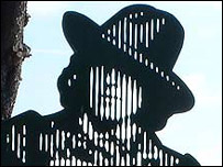 Oscar Wilde memorial gate in Reading