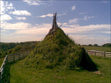 Stone age hut at Howick