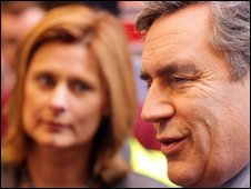 Sarah Brown and Gordon Brown