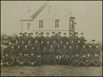 A photograph of Robert with the 19th Battalion RIR