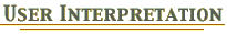 User Interpretation Banner