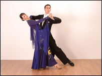 Stephen and Gemma in full flow...