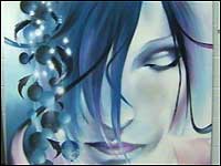 Graffiti picture of girl