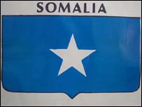 The Somalian flag