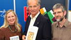 Photograph of the shortlisted authors Terri Wiltshire, Nikolai Tolstoy and Philip Gross