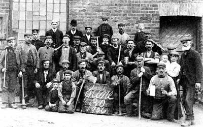 A group of miners in 1906