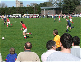 A large crowd at La Hague Manor