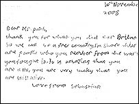 One of the letters
