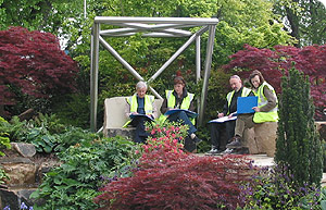 Exhibits in the floral pavillion are of the highest quality