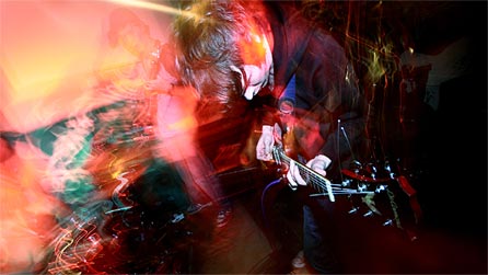 Band playing live. Photo: James McLaren