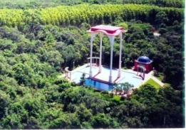 The India square in Aracruz city and the eucalyptus