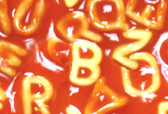 alphabet spaghetti