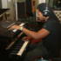 Meleka's keyboard player 