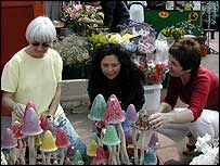 Looking at windchimes