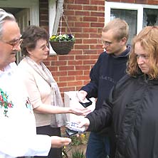 Geoff and Deirdre with son Ed and his wife Paula