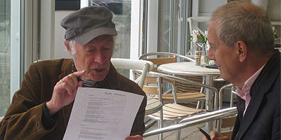 Gyles Brandreth and Roger McGough talking about One Show poems