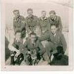 DAD AT THE PYRAMIDS- DAD (RT. FOREGROUND) WITH COLLEAGUES- DAD IN THE UK
