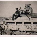 Wrecked tank at El Adam