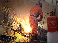 Recycling work at Graythorp