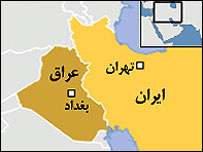 نقشه ایران و عراق