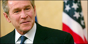 Prezident Bush se ještě před zahájením summitu sešel s premiérem Blairem 