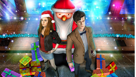 Amy Pond (Karen Gillan) and The Doctor (Matt Smith) star in Shadows Of The Vashta Nerada