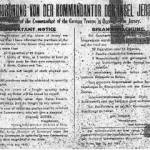 Order of the Kommandant of German Troops in Jersey