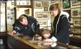 Museum visitors 